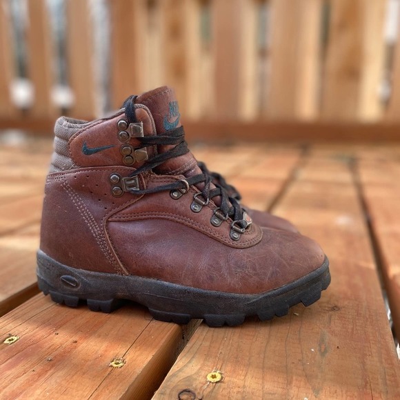 Vintage Nike Acg Hiking Boot Brown Teal 